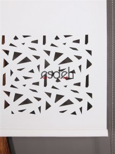 Lazer Stor Perde - Geometrik Desen - Panama Mat Stor