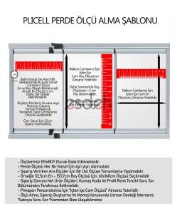 Beyaz Karartma (Blackout) Plicell Cam Balkon Perdesi - Niteflite Seri