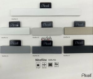Buz Beyazı Karartma (Blackout) Plicell Cam Balkon Perdesi - Niteflite Seri