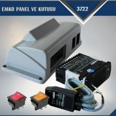 Emko 3722 Isı-Nem-Motor Çevirme Cihazı (2 Işıklı Anahtar ve Panel Kutulu)