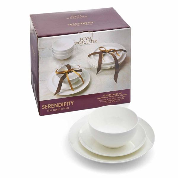 ROYAL WORCESTER SERENDIPITY COUPE 4 KİŞİLİK 12 PARÇA YEMEK TAKIMI