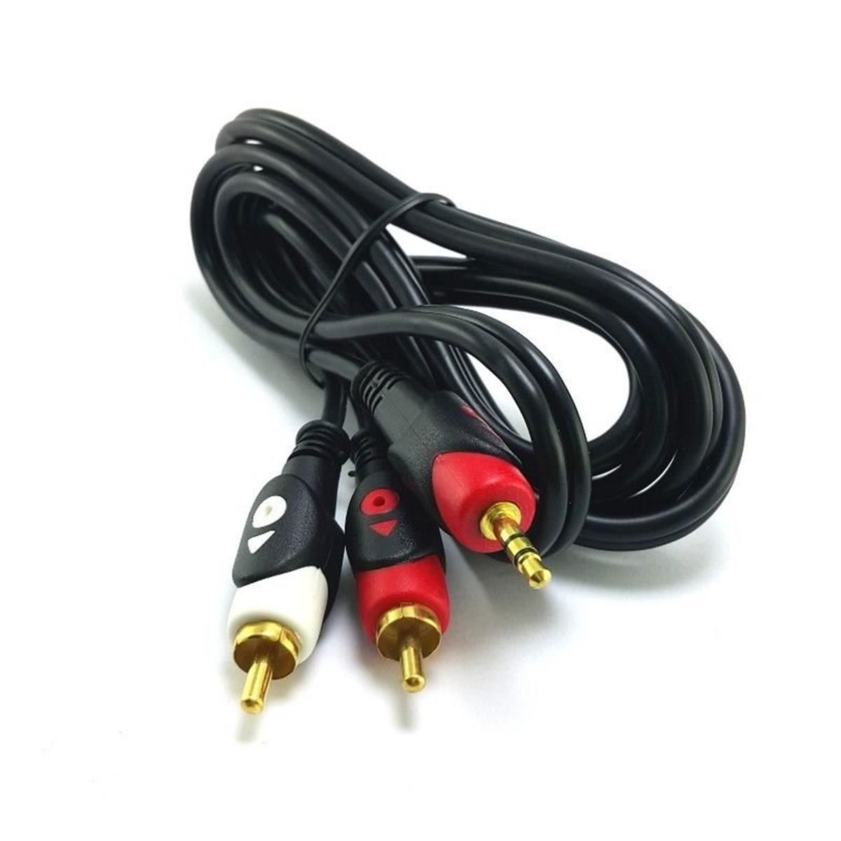 SES KABLOSU 1 JAK 3.5 MM ERKEK 2 RCA ERKEK 1.5 MT GOLD