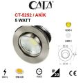 CATA CT-5252 6 WATT AKİK SATEN KASA COB LED SPOT BEYAZ