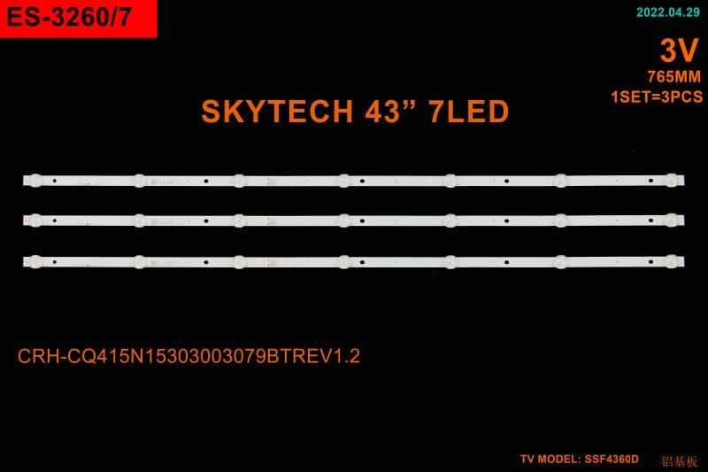 LCD LED-2403 TAKIM 3 LÜ-SST-4360, DJT42 LED BAR, KJ415D07-ZC62AG-02, 303KJ415031,-WİNKEL