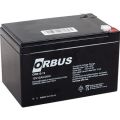 12 VOLT 12 AMPER AKÜ ORBUS-MUSTANG 150*97*95 mm.3,3 kg.