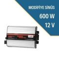 İNVERTÖR CARSPA 600 WATT 12 VOLT MODİFİYE SİNÜS