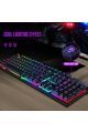 T-WOLF TF200 METAL KASA USB Q RGB IŞIKLI OYUNCU KLAVYE MOUSE TAKIM