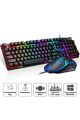 T-WOLF TF200 METAL KASA USB Q RGB IŞIKLI OYUNCU KLAVYE MOUSE TAKIM