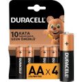 DURACELL AA KALEM PİL BELÇİKA 4 LÜ KART