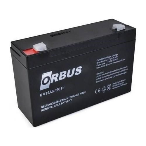 6 VOLT 12 AMPER AKÜ ORBUS 150*50*94 mm.-1600 GRAM