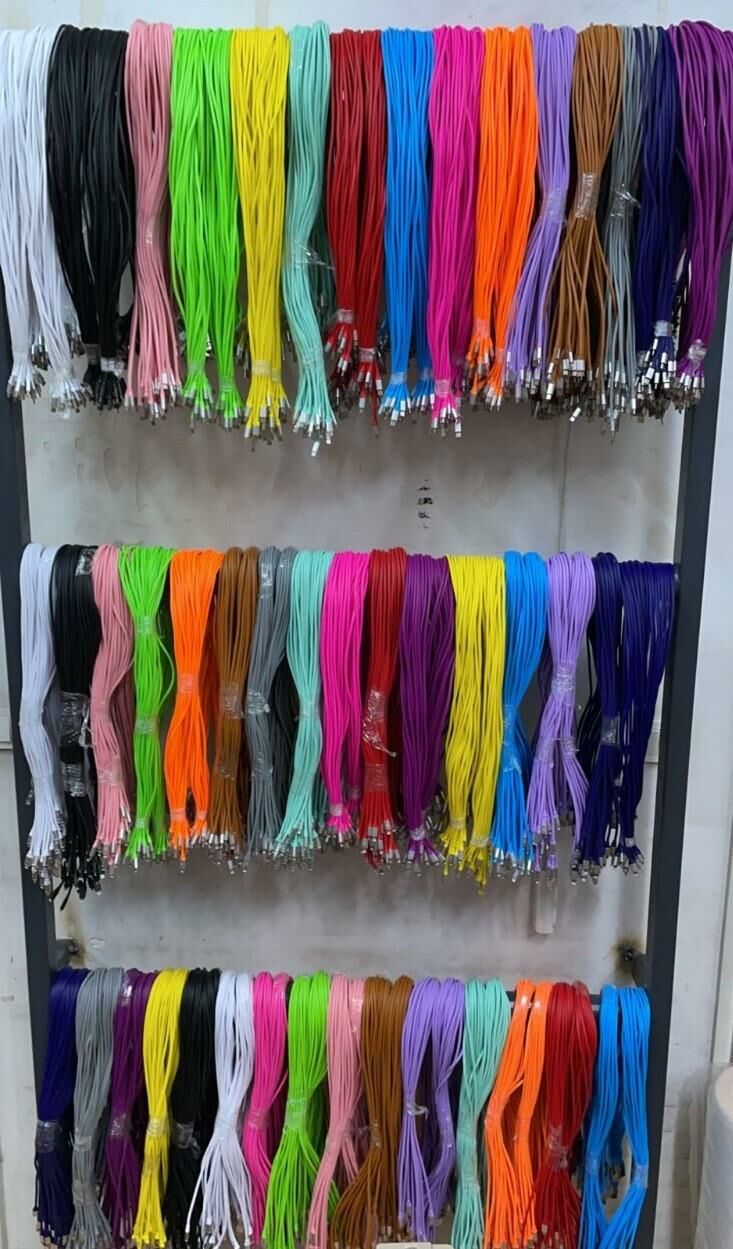 USB RENKLİ KABLO 1 MT METAL UÇ USB-TYPEC USB-IPHONE MATE