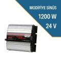 İNVERTÖR CARSPA 1200 WATT 24 VOLT MODİFİYE SİNÜS