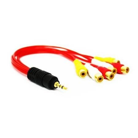 SES KABLOSU 1 JAK 3.5 MM ERKEK 6 RCA DİŞİ