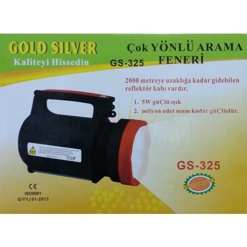 GOLDSILVER GS-325 10 WATT ŞARJLI PROJEKTÖR