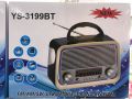 RADYO NOSTALJİK YS-3199 BLUETOOTH - USB - HAFIZA KARTI - RADYO