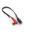 SES KABLOSU 1 JAK DİŞİ 3.5 MM 2 RCA 1.5 MT