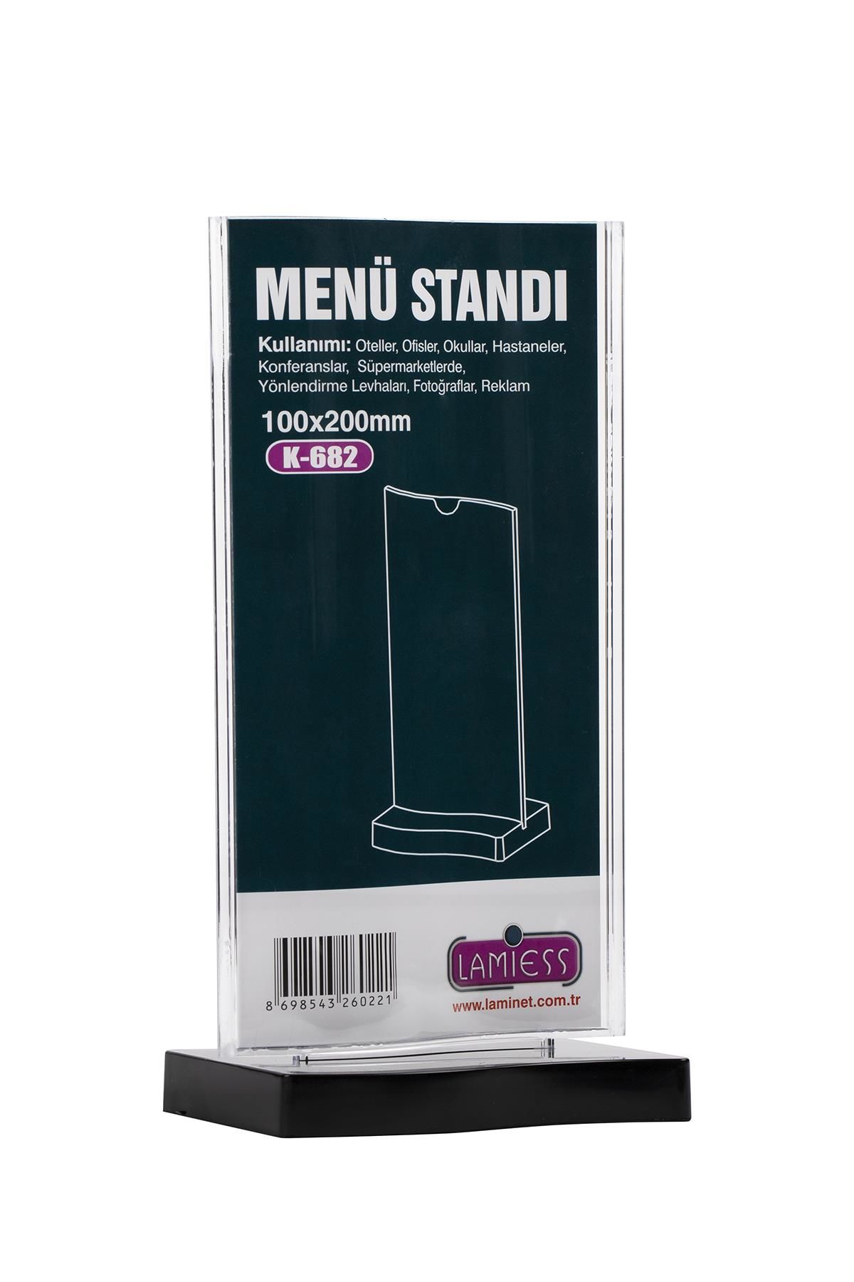 Lamiess K-682 Masaüstü Menü Stand 3'Lü