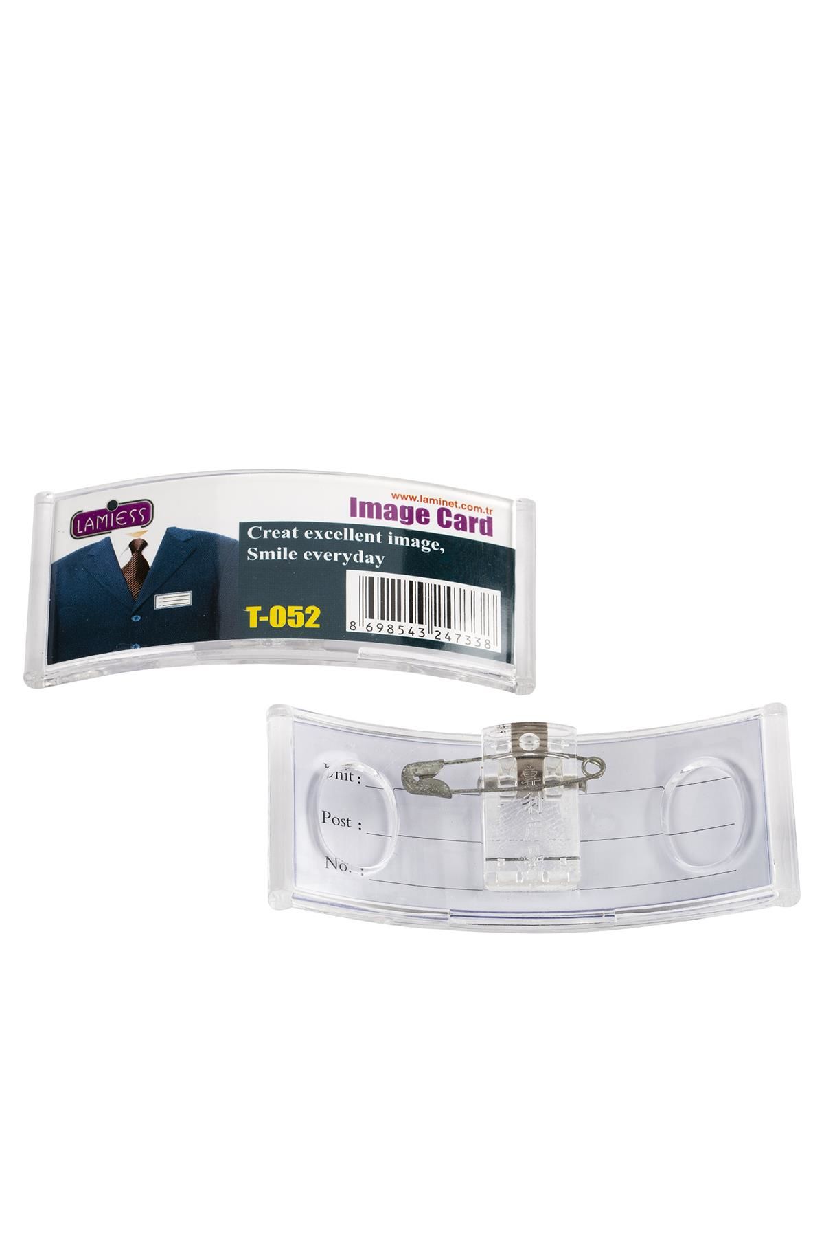 Lamiess T-053 İğneli Yaka İsimliği 25'Li