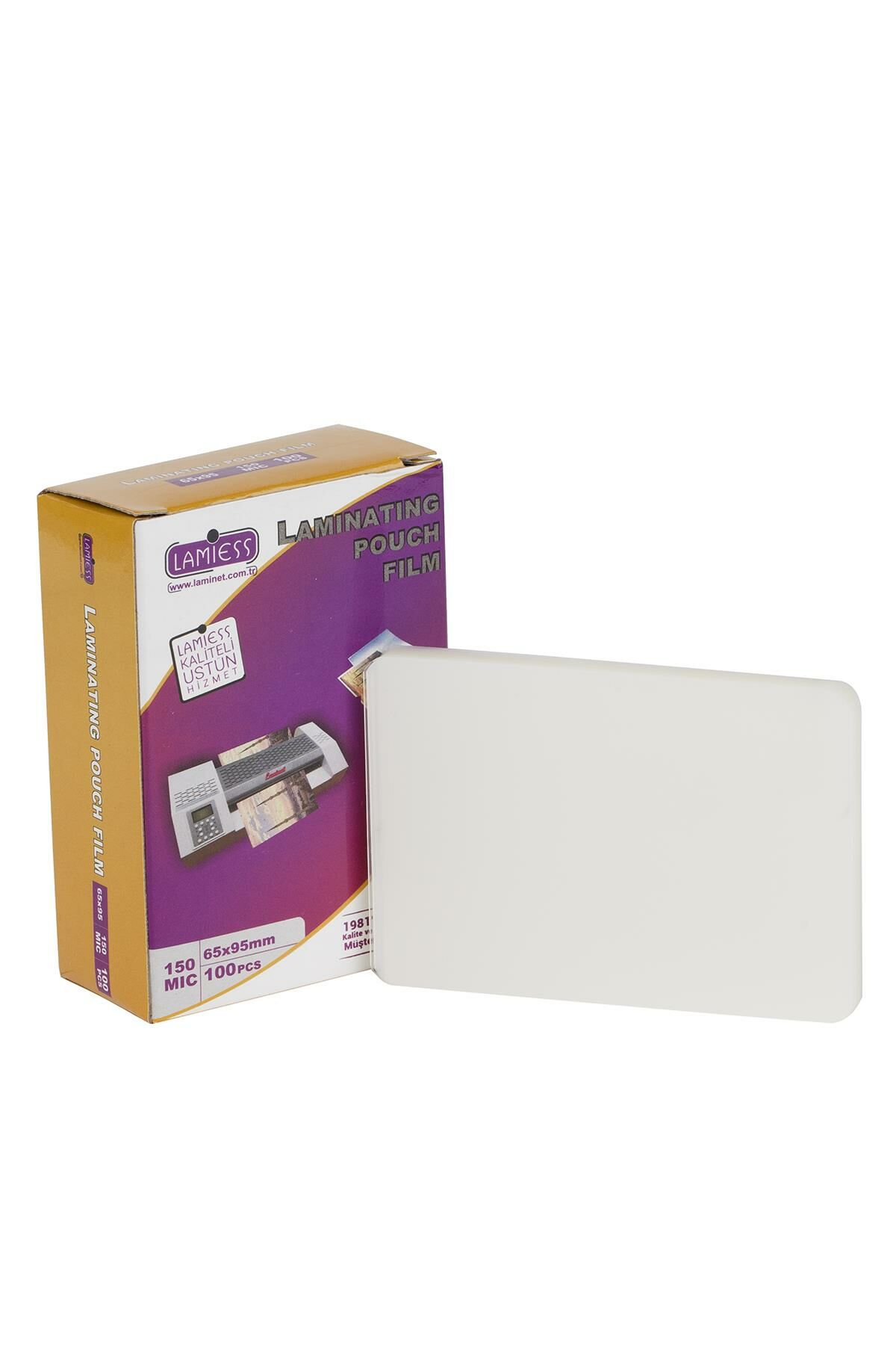 Lamiess 65 X 95 Mm 150 Mıc.Polyester Laminasyon Filmi 400'Lü