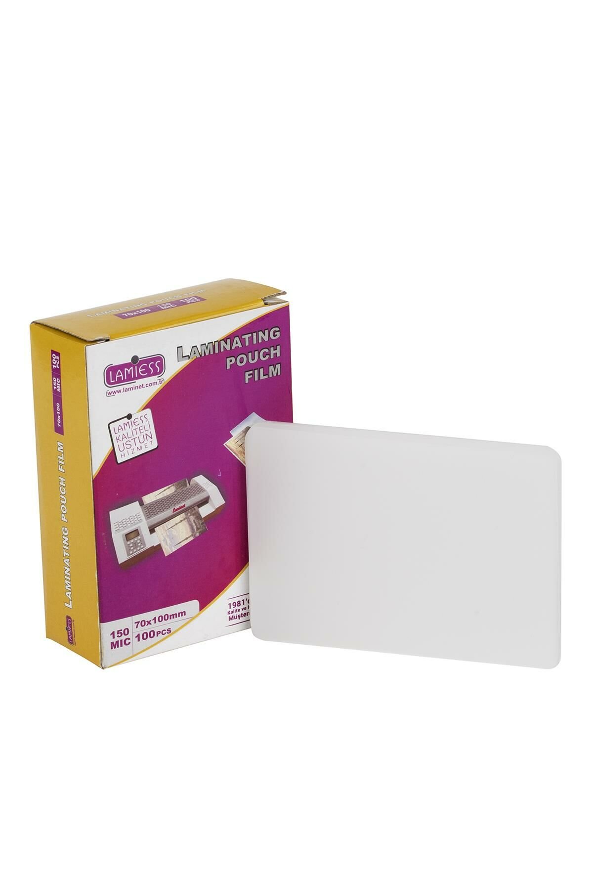 Lamiess 70 X 100 Mm 150 Mıc.Polyester Laminasyon Filmi 300'Lü