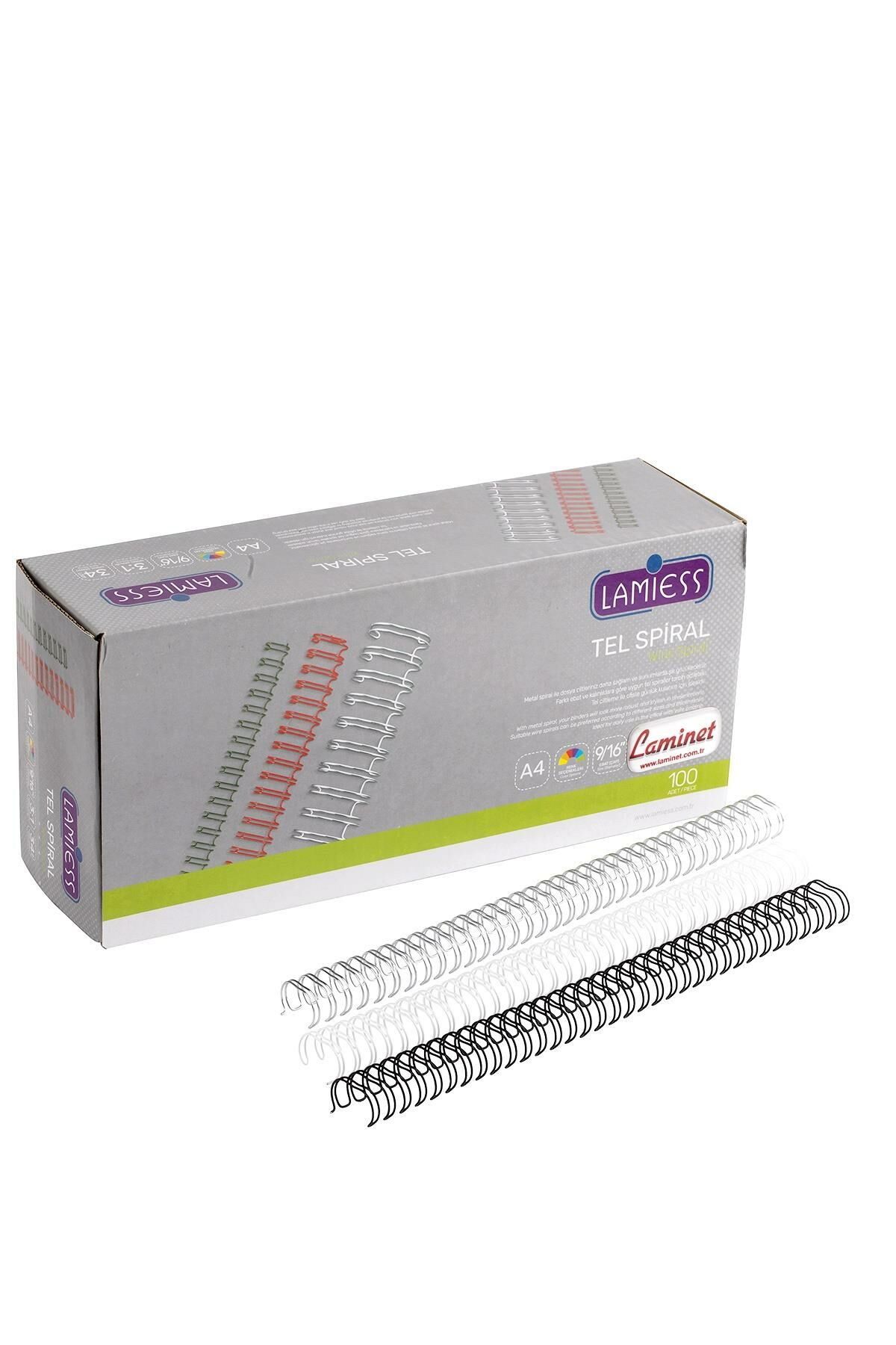 Lamiess 3:1 - 7/16 Tel Spiral Beyaz 100'Lü