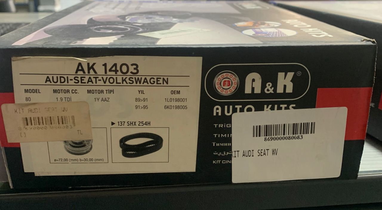 AK 403 1,9 Tdı Audı Triger Seti