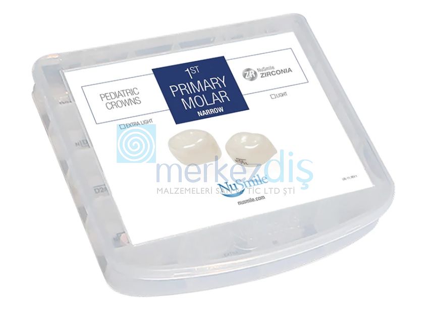 First Primary Narrow Molar Pediatrik Zirkon Kron Evaluation Kit 16'lık