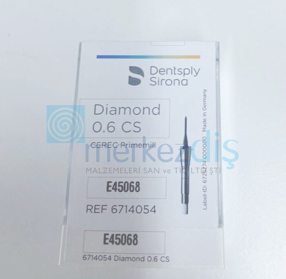 Cerec Primemill Frez Diamond 0.6 CS 6 lı Kutu