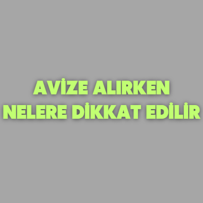 Avize alırken nelere dikkat edilir