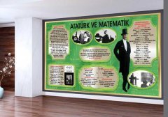 Atatürk Ve Matematik Okul Duvar Görseli