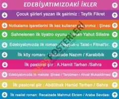 Edebiyatımızdaki İlkler Merdiven Yazıları