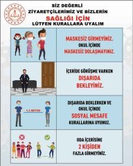 İdare Önü Uyarısı Okul Posteri