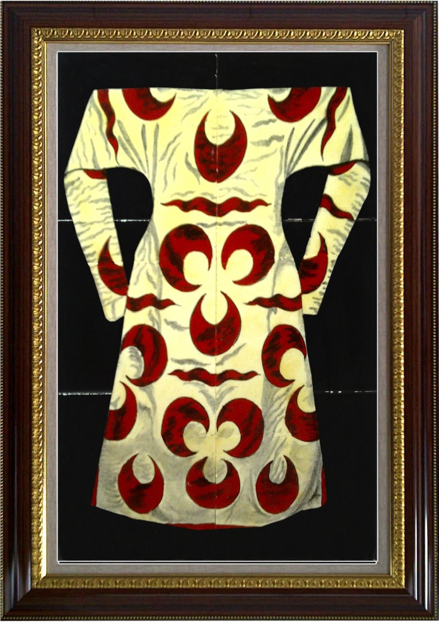 Armada Çini 40x60 Cm ED 651 Sarı kırmızı Kaftan Çini Pano