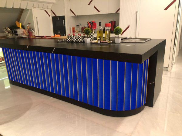 Armada Çini 10x100 Bar Önü Kobalt Çini Seramik