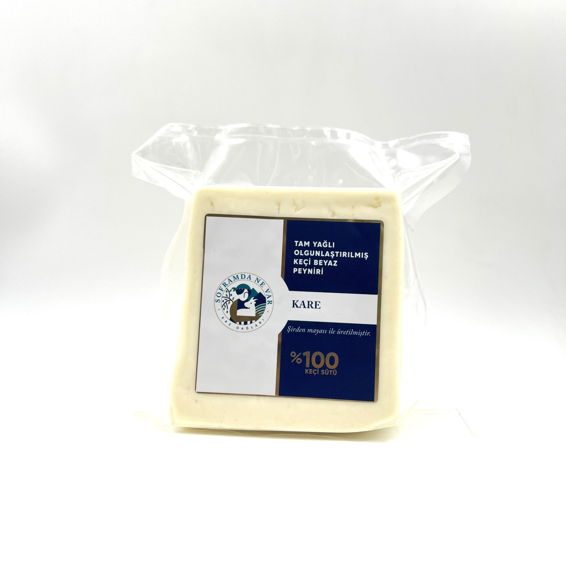 OLGUN %100 Keçi Beyaz Peyniri Kare 350 Gr