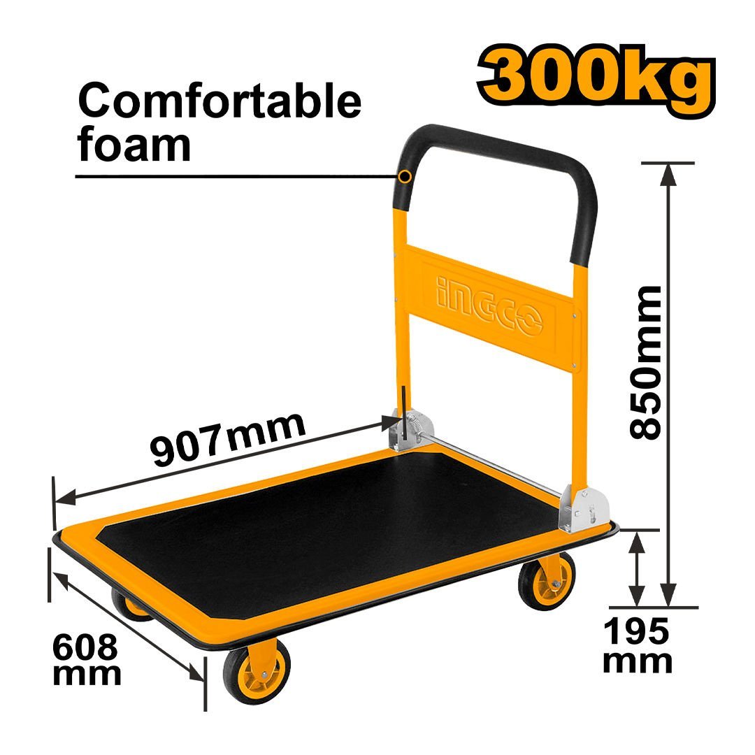 INGCO HPHT13002 Katlanabilir Platform El Arabası 300 kg