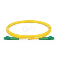 LC APC to LC APC Duplex OS2 Single Mode PVC (OFNR) 2.0mm Fiber Optik Patch Kablo