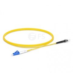 LC UPC to ST UPC Simplex OS2 Single Mode PVC (OFNR) 2.0mm Fiber Optik Patch Kablo