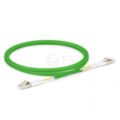 LC UPC to LC UPC Duplex OM5 Multimode Wideband PVC (OFNR) 2.0mm Fiber Optik Patch Kablo