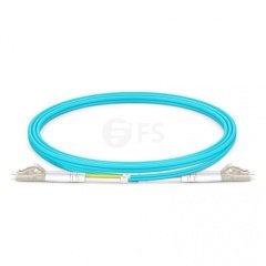 LC UPC to LC UPC Duplex OM4 Multimode PVC (OFNR) 2.0mm Fiber Optik Patch Kablo