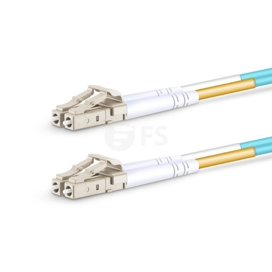 LC UPC to LC UPC Duplex OM4 Multimode PVC (OFNR) 2.0mm Fiber Optik Patch Kablo