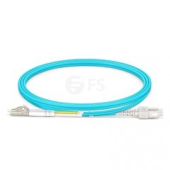 LC UPC to SC UPC Duplex 3.0mm PVC (OFNR) OM4 Multimode Fiber Optik Patch Kablo