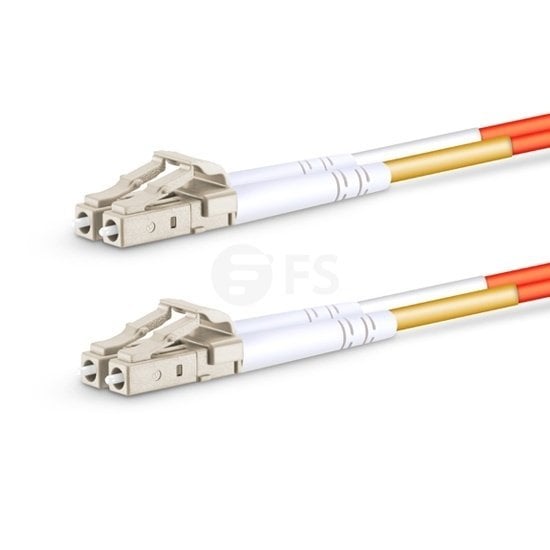 LC UPC to LC UPC Duplex OM1 Multimode PVC (OFNR) 2.0mm Fiber Optik Patch Kablo