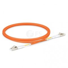 LC UPC to LC UPC Duplex OM2 Multimode PVC (OFNR) 2.0mm Fiber Optik Patch Kablo