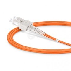 SC UPC to SC UPC Duplex OM2 Multimode PVC (OFNR) 2.0mm Fiber Optik Patch Kablo