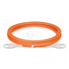 SC UPC to SC UPC Duplex 3.0mm PVC (OFNR) OM1 Multimode Fiber Optik Patch Kablo