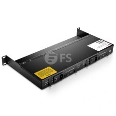 12 Slots 10/100M and 10/100/1000M Mini Media Converter Chassis, 1U Rack Mount, Dual Power AC 220V