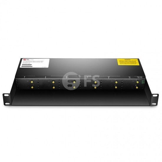 12 Slots 10/100M and 10/100/1000M Mini Media Converter Chassis, 1U Rack Mount, Dual Power AC 220V