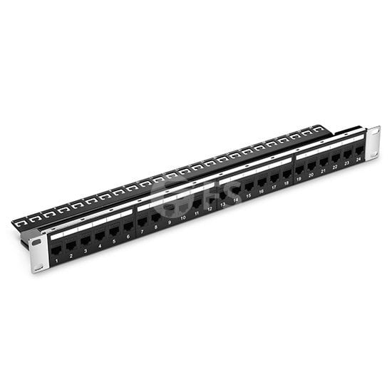 Cat6 Beslemeli Korumasız Patch Panel, 1U 24-Port