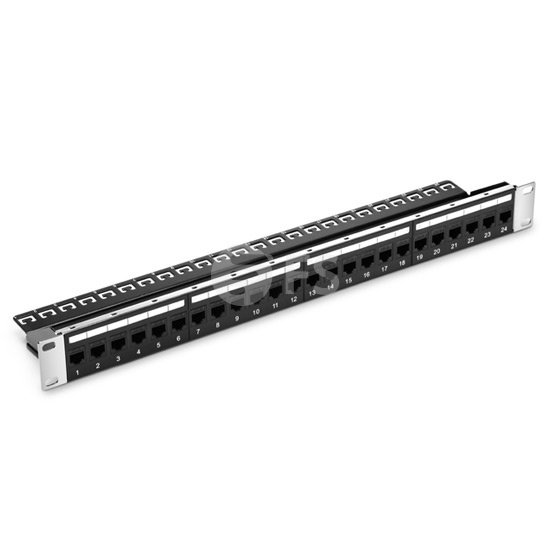 Cat5e Beslemeli Korumasız Patch Panel, 1U 24-Port